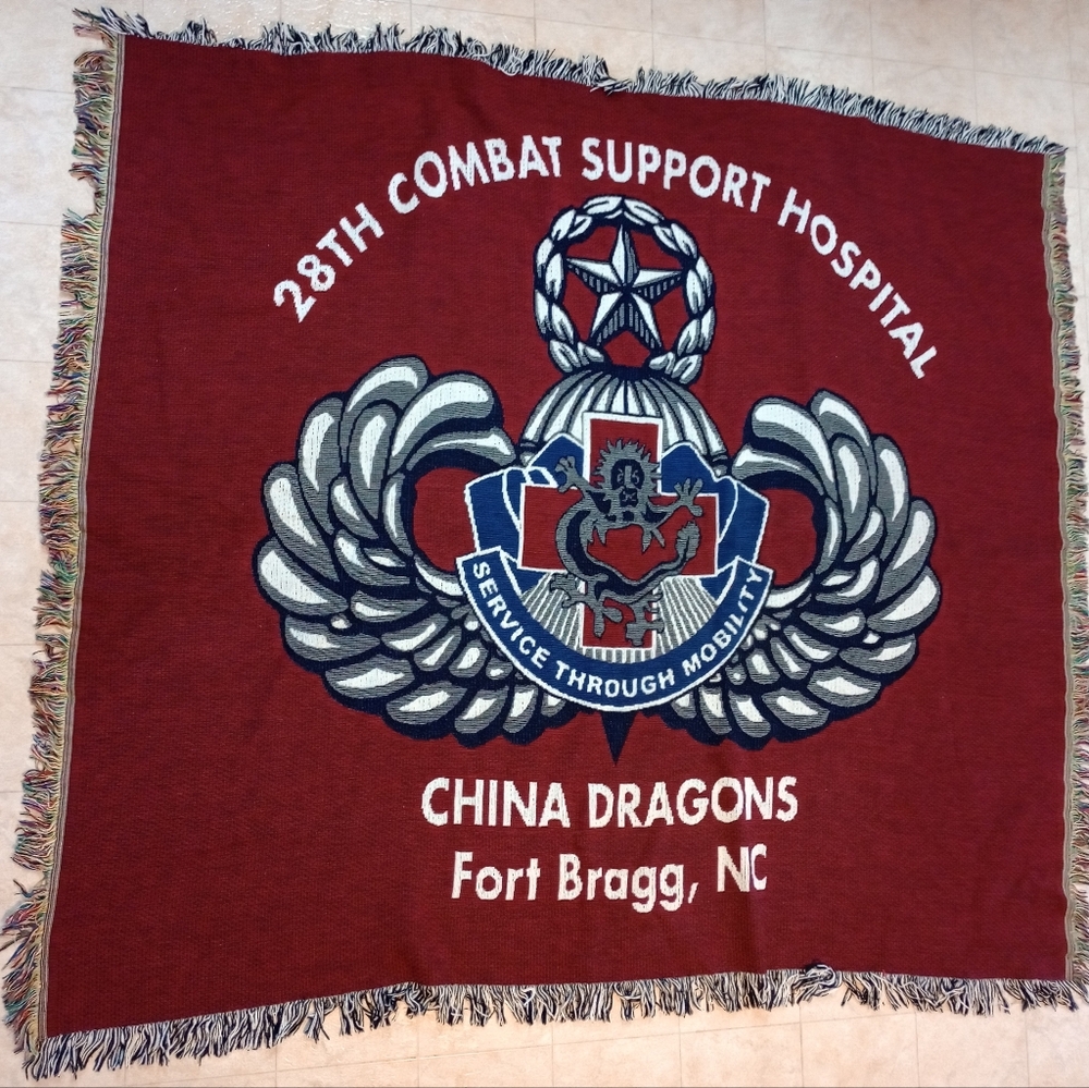 28th Combat Support Hospital Woven Blanket